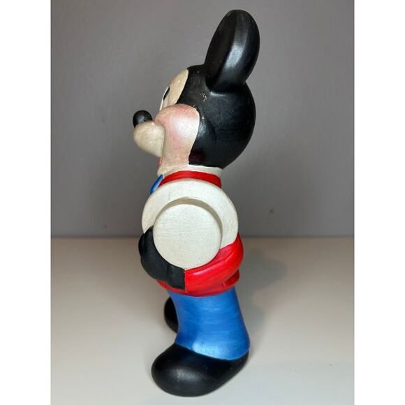 Vintage Disney Mickey Mouse Figurine Collectible Classic Red Blue Standing Pose - Picture 2 of 5